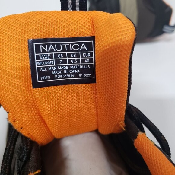 NAUTICA Men\'s Williams Low Hiking Boots in Brown/Orange - Size 7‎ main image 4